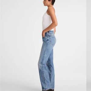 Madewell longline straight jeans